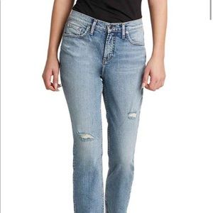 Silver not your boyfriends slim leg mid rise Jean
